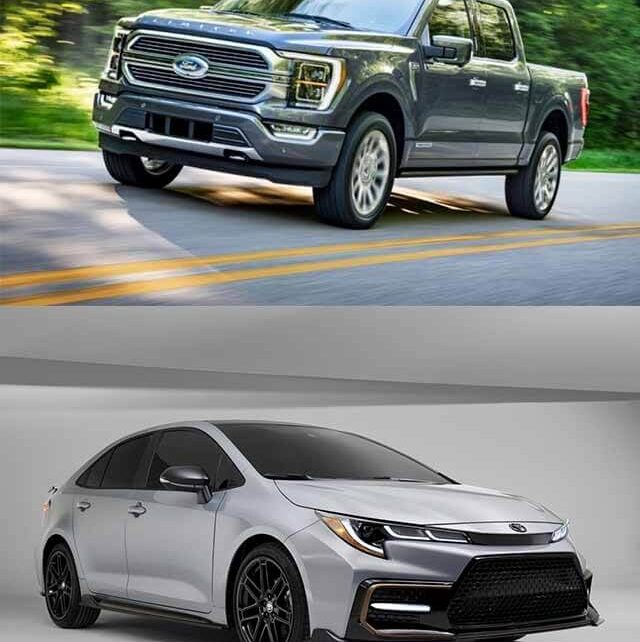 Top 10 most popular cars in America